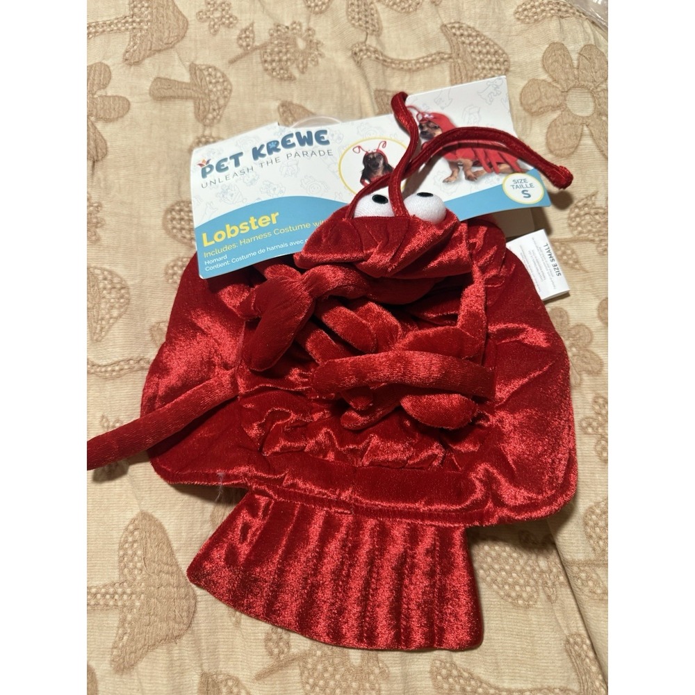 Pet Krewe Dog Costume Outfit - LOBSTER Size Small - BRAND NEW - Halloween Cat